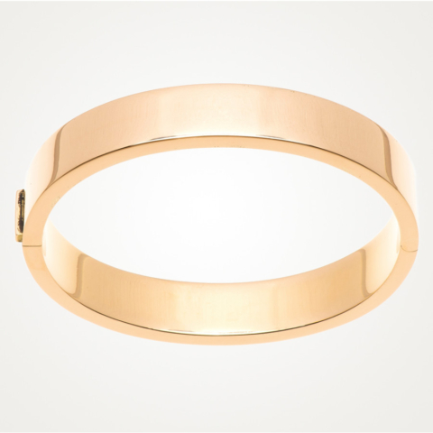 Armreifen mit eckigem Profil in 750/- rose Gold